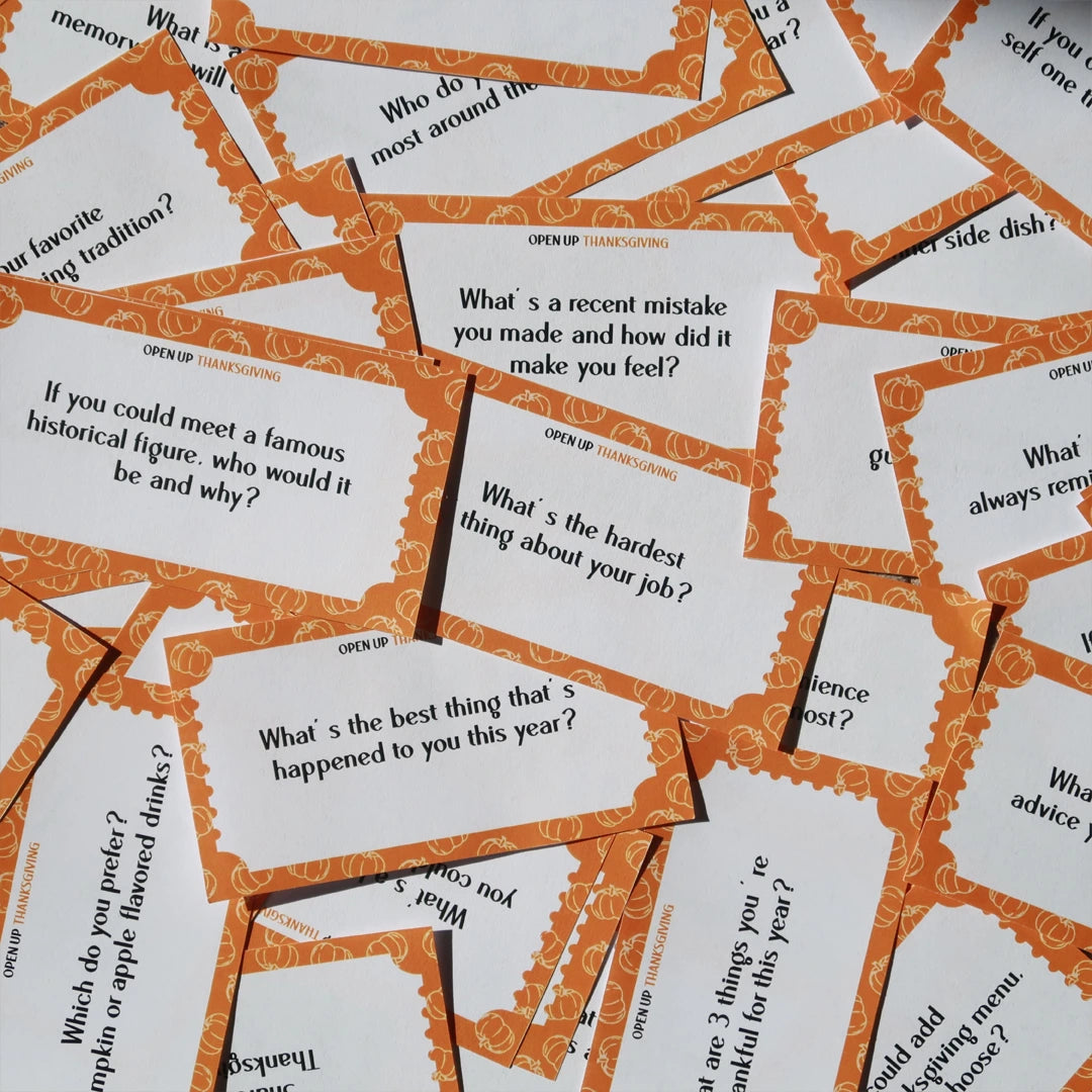 50 Thanksgiving conversation starters (Digital Download)