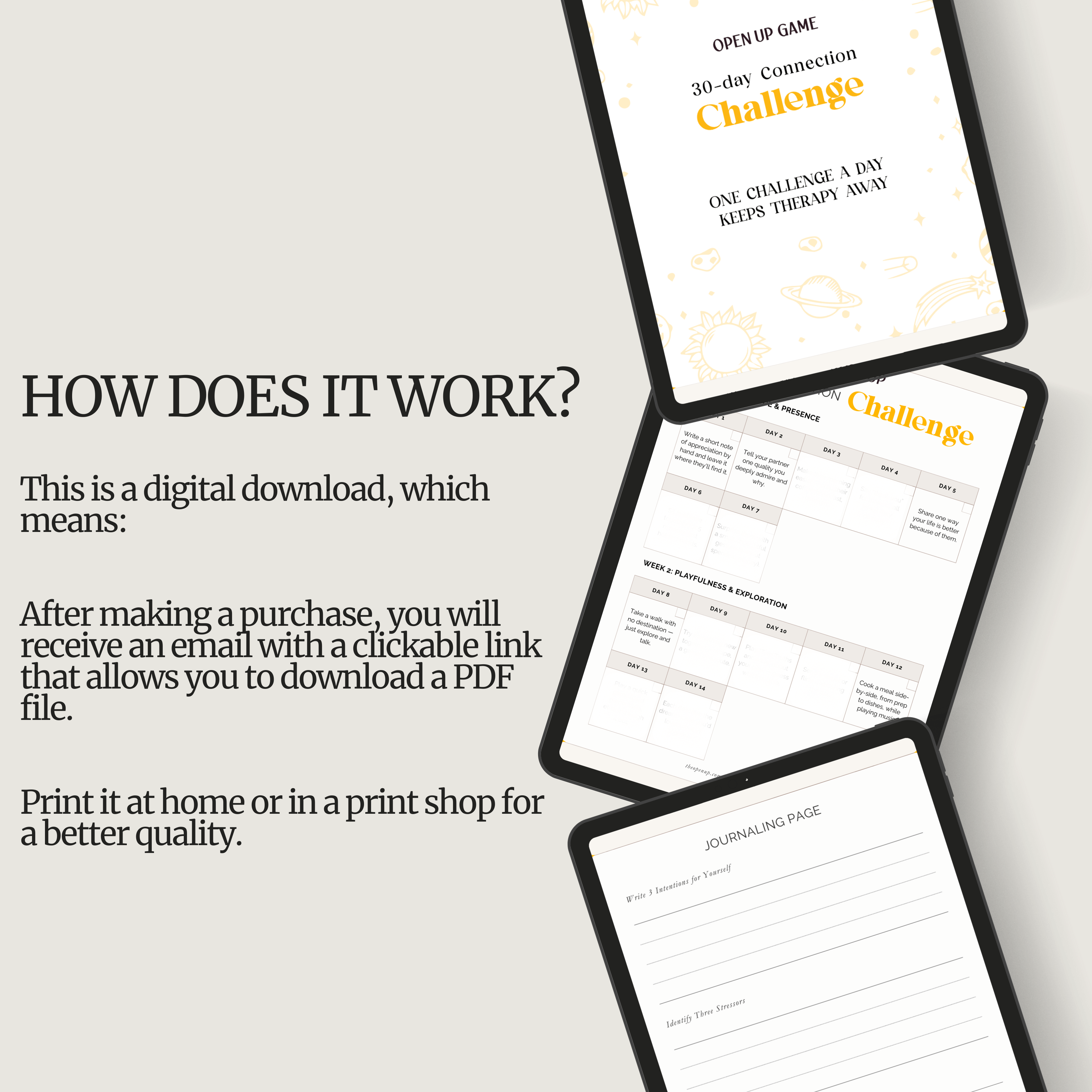 30-Day Connection Challenges (Digital Download)