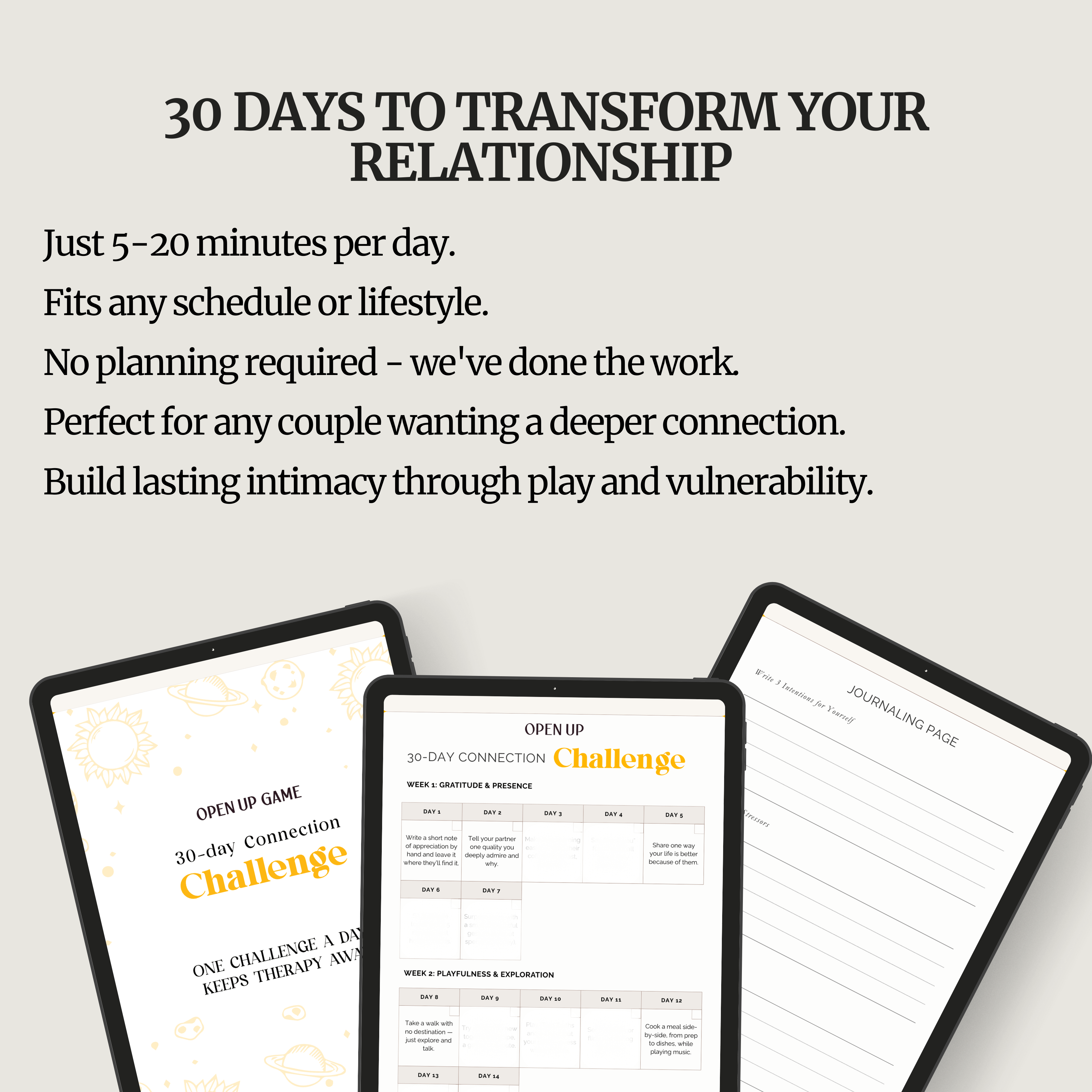 30-Day Connection Challenges (Digital Download)