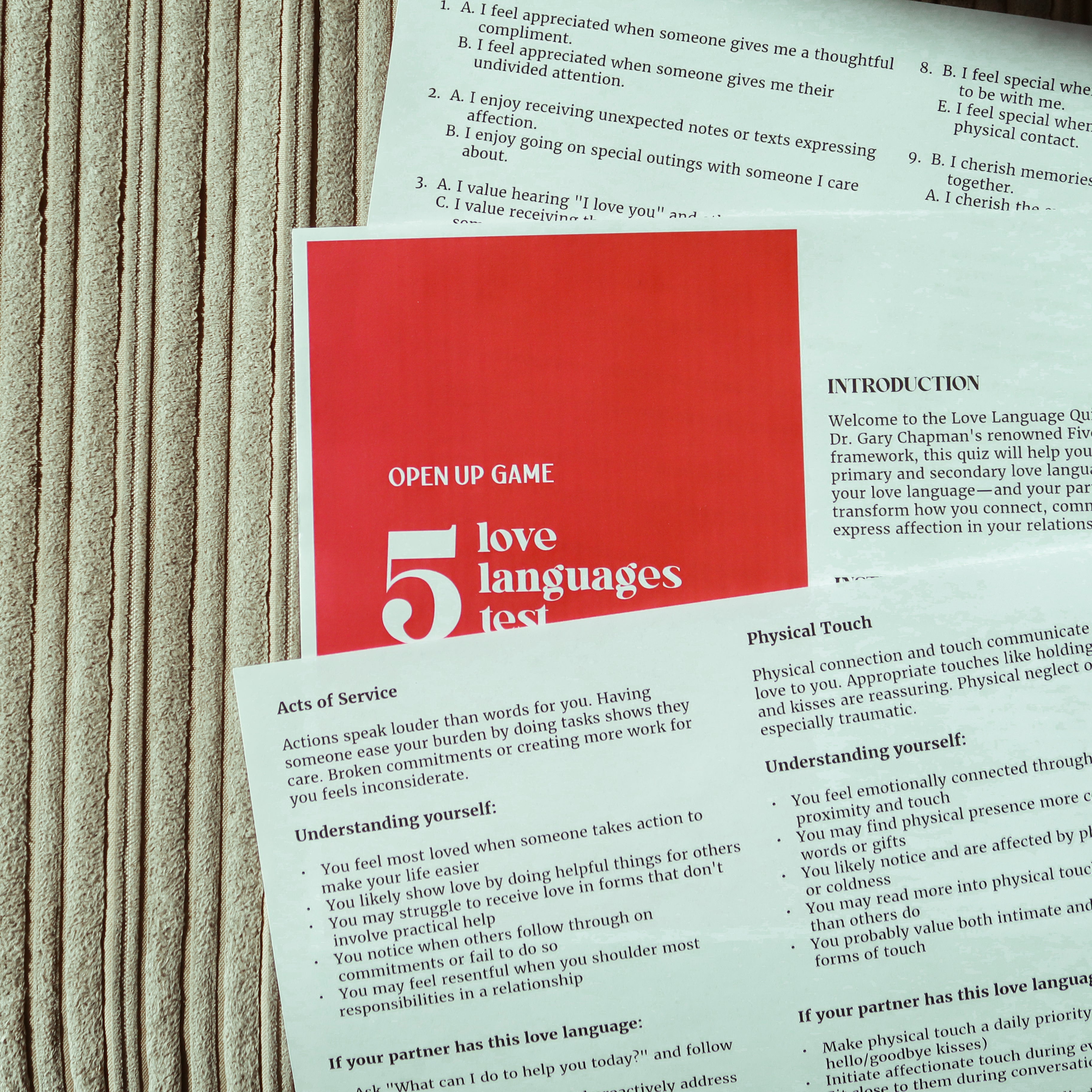 5 Love Language Test (Digital Download)
